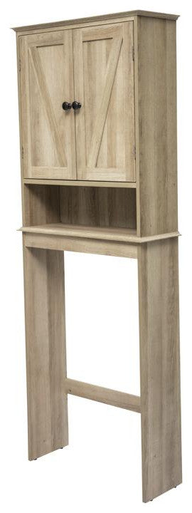 Dune Farmhouse Over the Toilet Bathroom Storage Cabinet, Brown