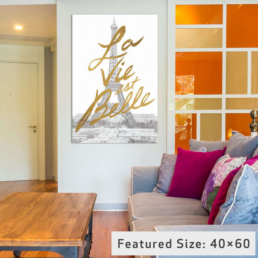 "Gilded Paris" by All That Glitters, 40x26x1.5