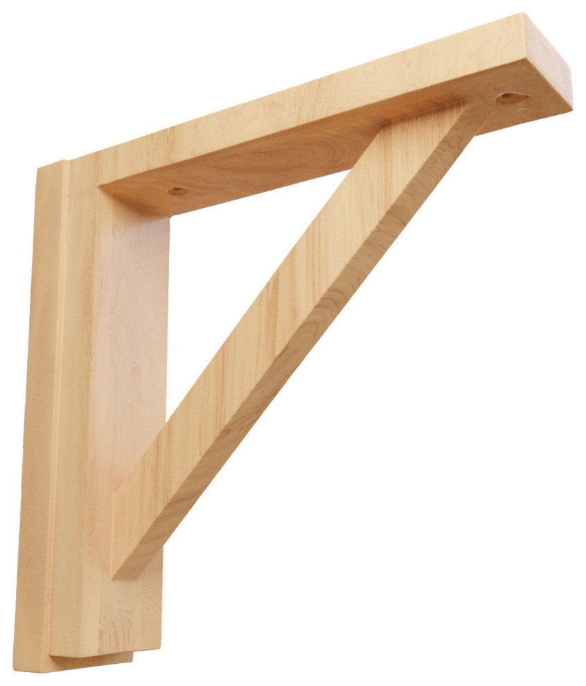 2 1/2"W x 10 3/4"D x 10 1/4"H Traditional Shelf Bracket, Red Oak