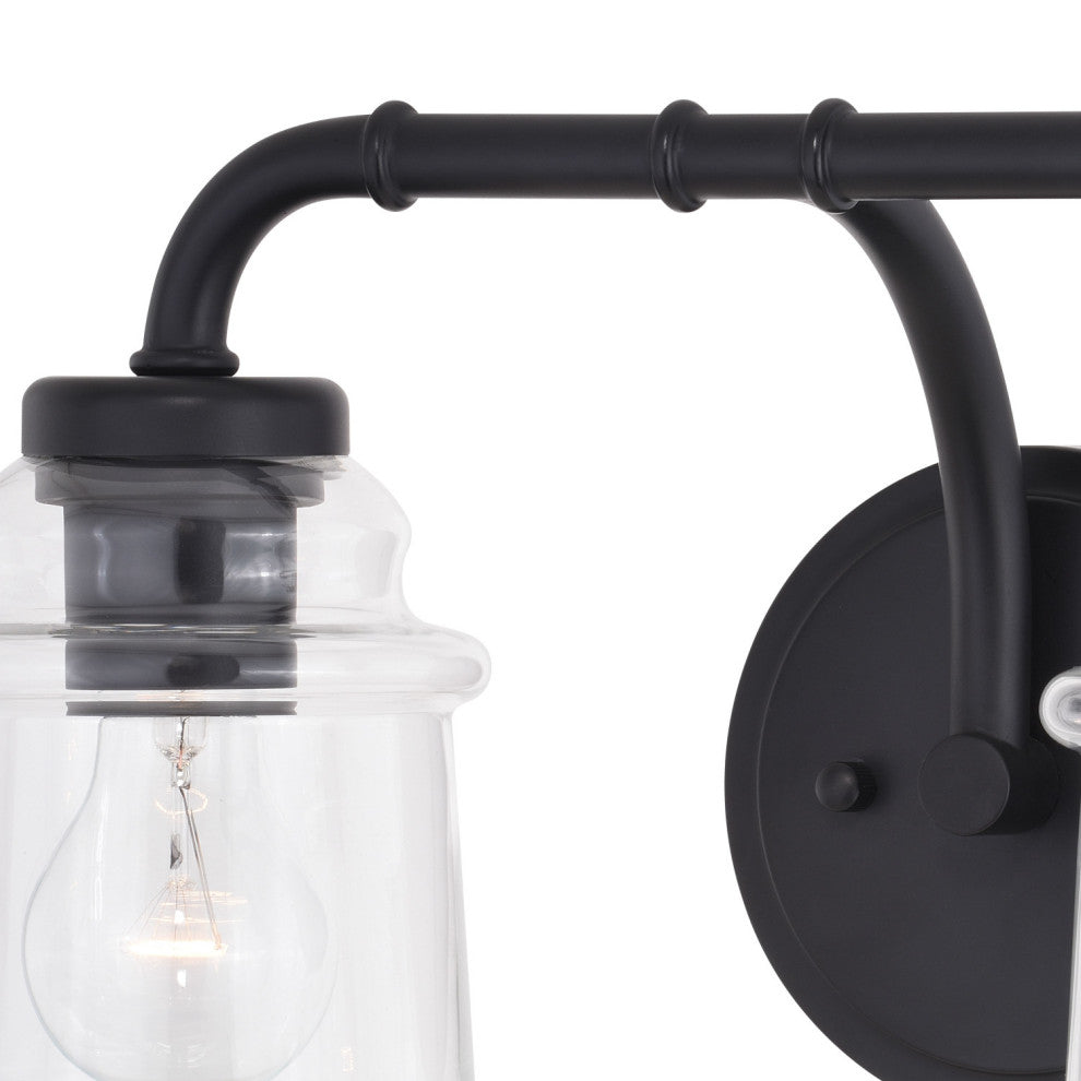 Toledo 2 Light Vanity Matte Black