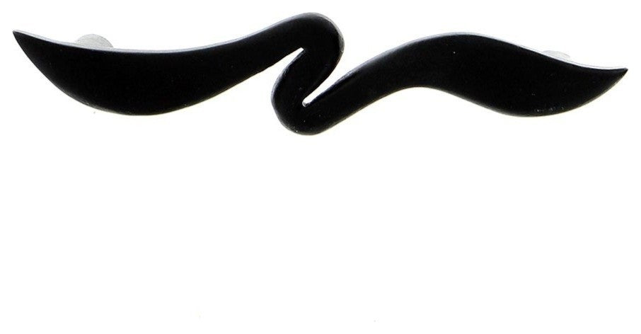 Bent Cabinet Hardware Pull, Black Iron