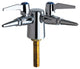 Chicago Faucets 982-909-957-3KAGV Turret with Two Ball Valves (90-degree)