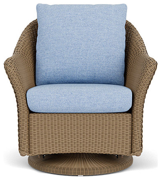Lloyd Flanders Weekend Retreat Swivel Glider Lounge Chair, Fawn, Demo Skyway