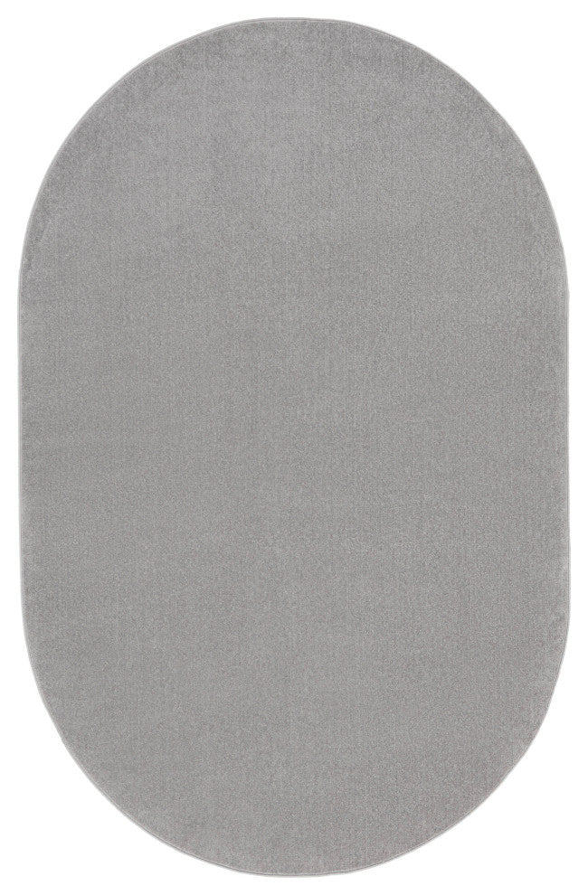 Nourison Nourison Essentials 6' x 9' Oval Silver Grey Outdoor Rug