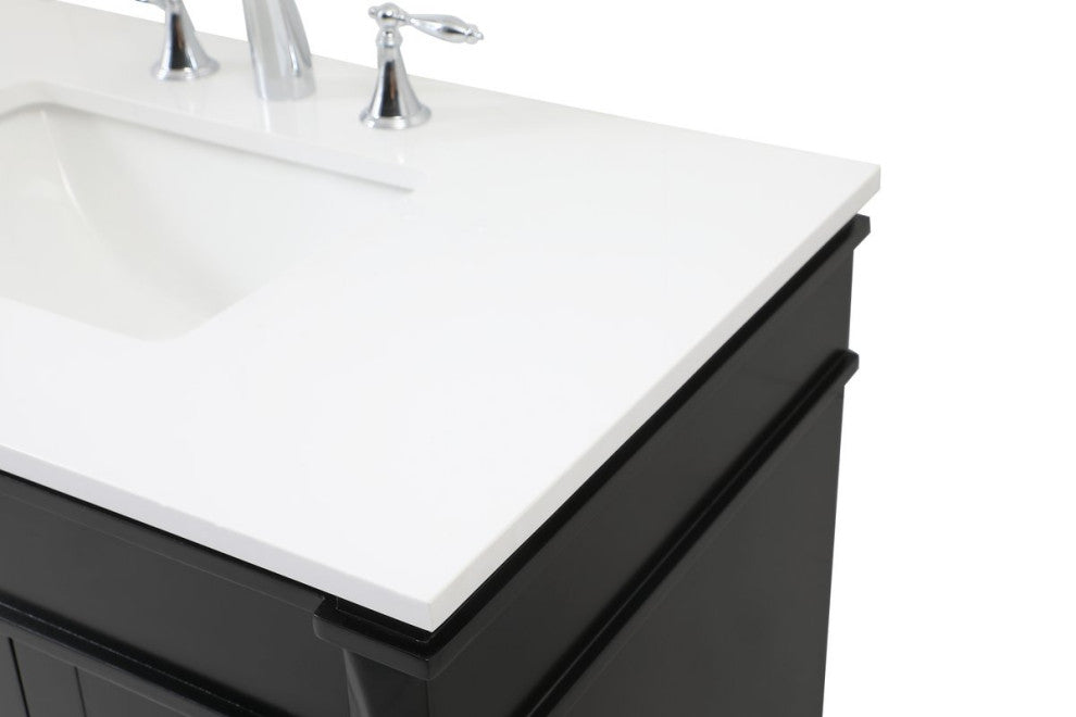 Home Living 21" Transitional Black-Light Bathroom Vanity