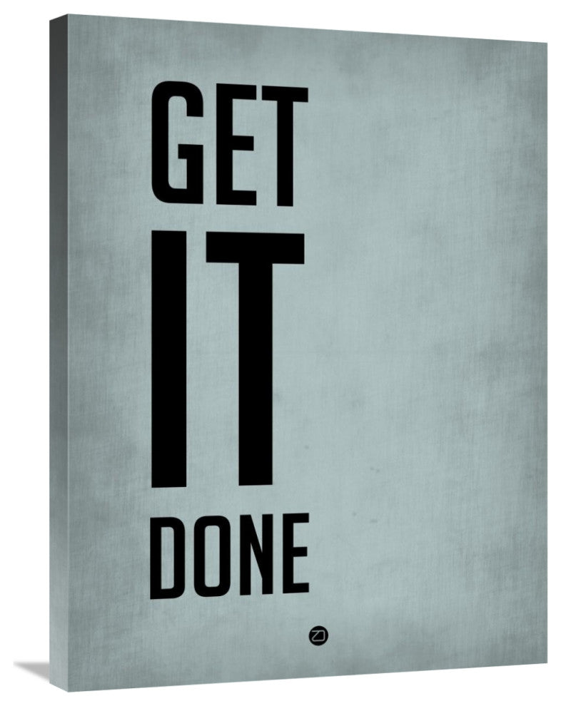 "Get It Done Poster  Blue" Fine Art Print