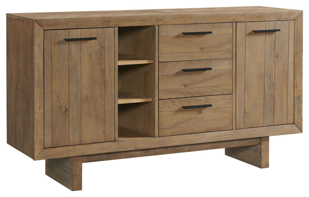 Landmark 66" Wide Sideboard, Weathered Oak