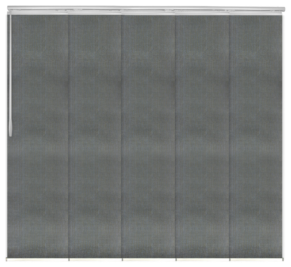 Stormy 5-Panel Track Extendable Vertical Blinds 58-110"W