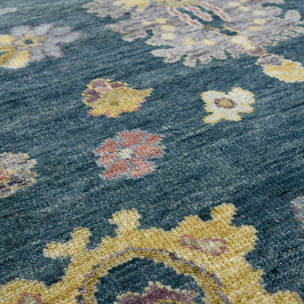 Jaigarh Carmina Area Rug, Blue, 8' x 10', Oriental