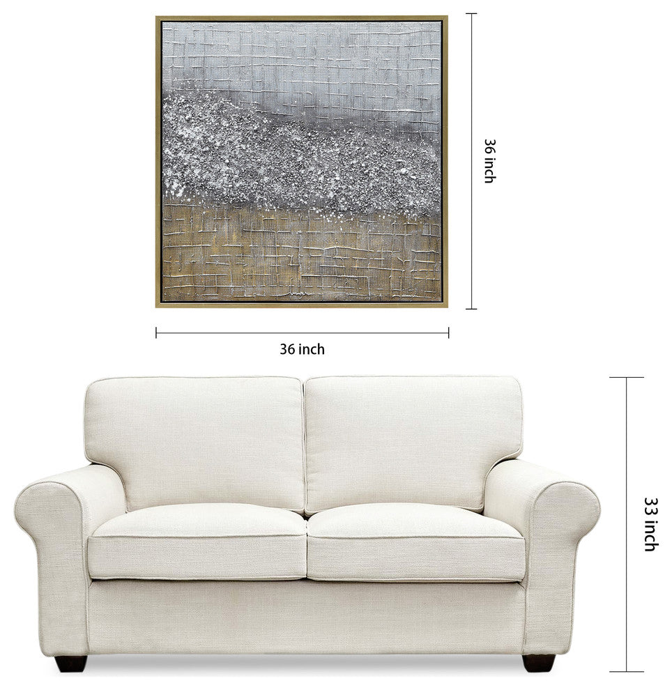 Matter Abstract Textured Metallic Hand Painted Wall Art by Martin Edwards