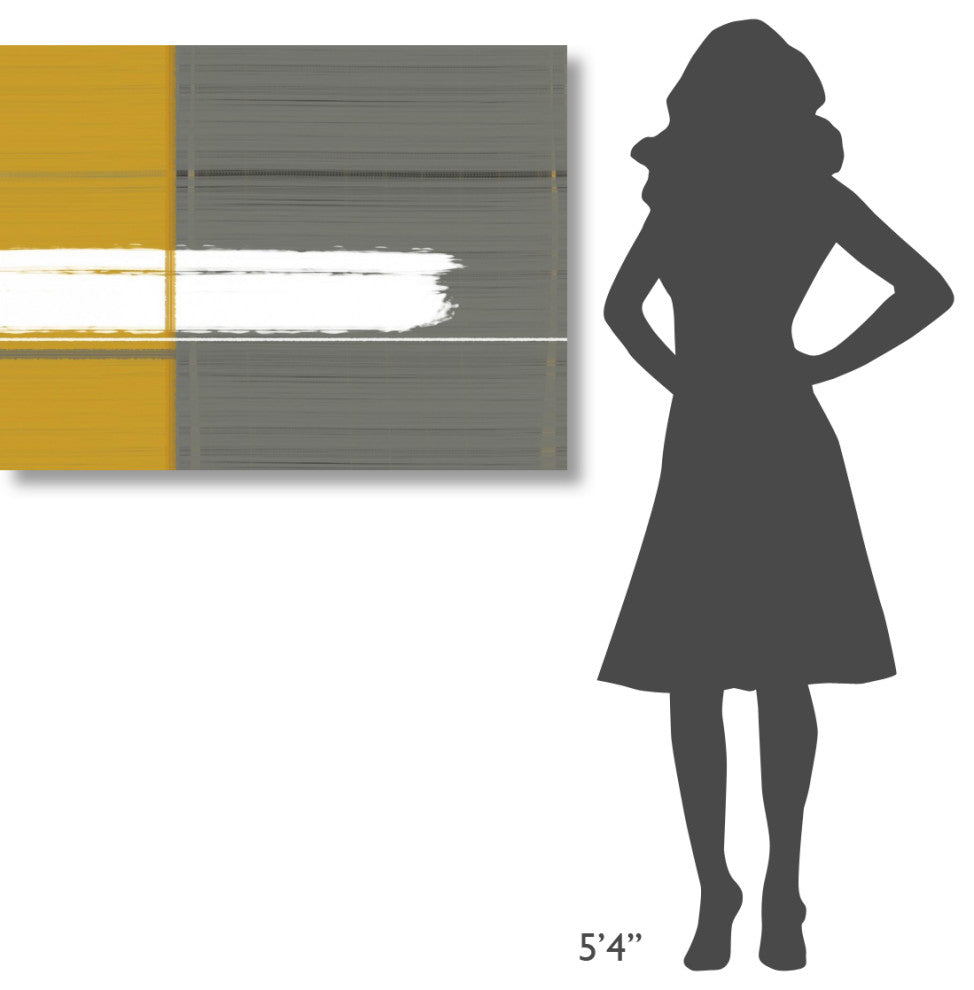 "Grey And Yellow" Fine Art Print