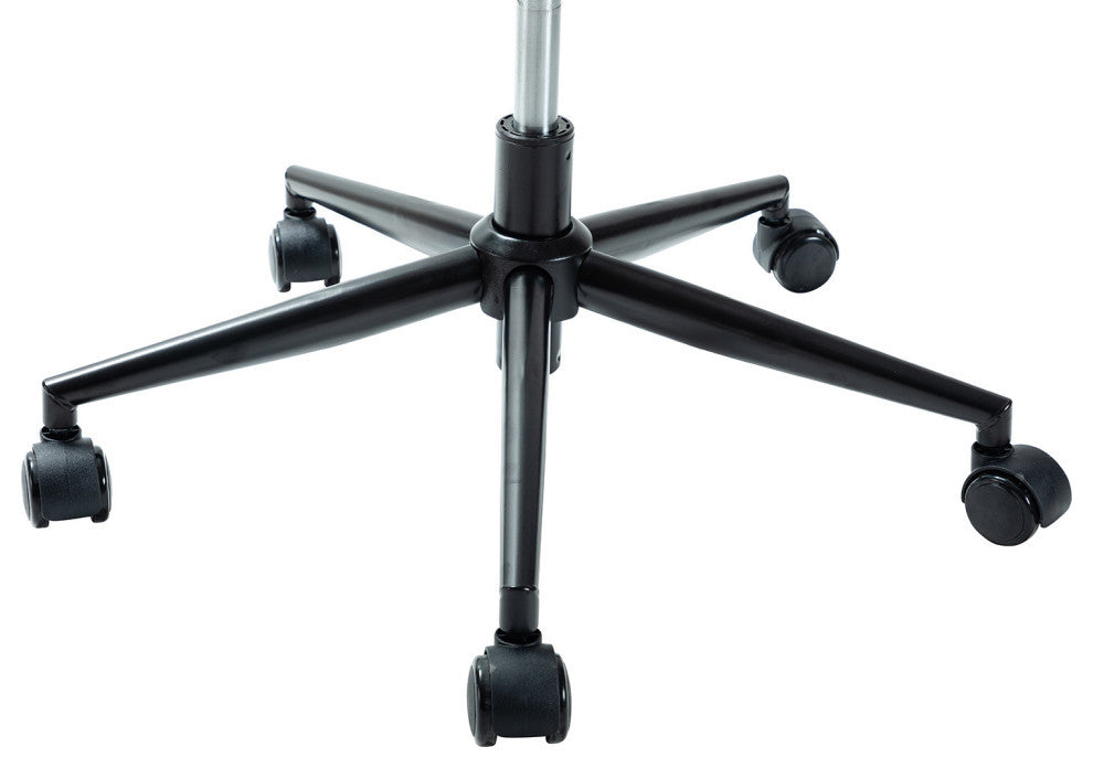 Upholstered Swivel Task Chair With Nailhead Trim, Black