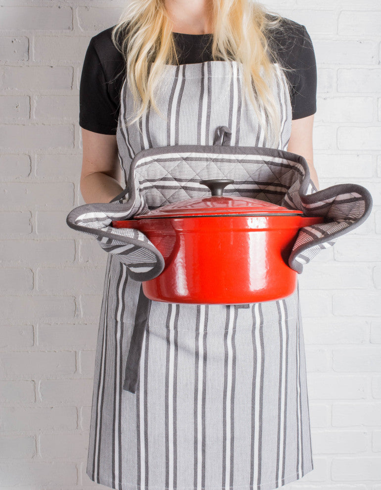 DII Mineral Chef Stripe Double Oven Mitt