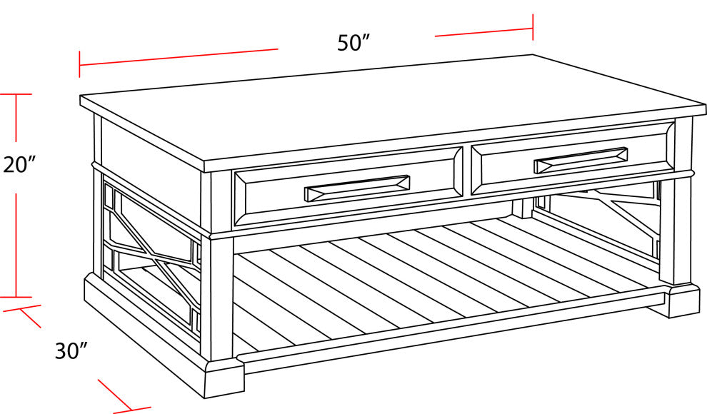 Cocktail Table With 2 End Tables and Console Table