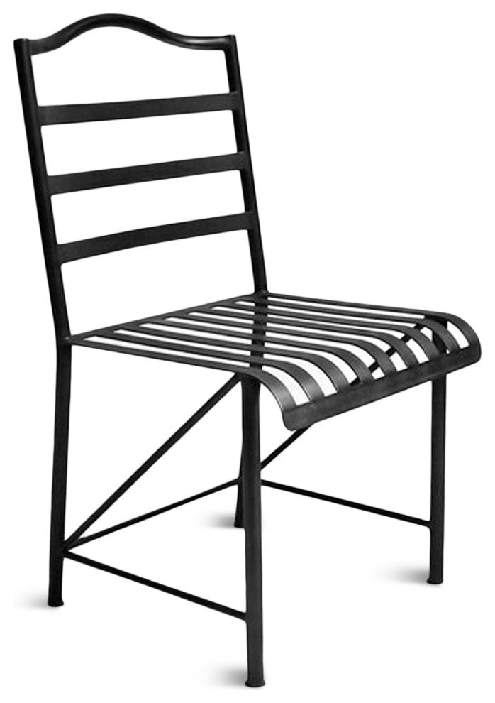 Classic Black Iron Bistro Chair