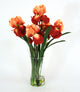 Waterlook® Rust Gold Iris with Blades in Glass Cylinder