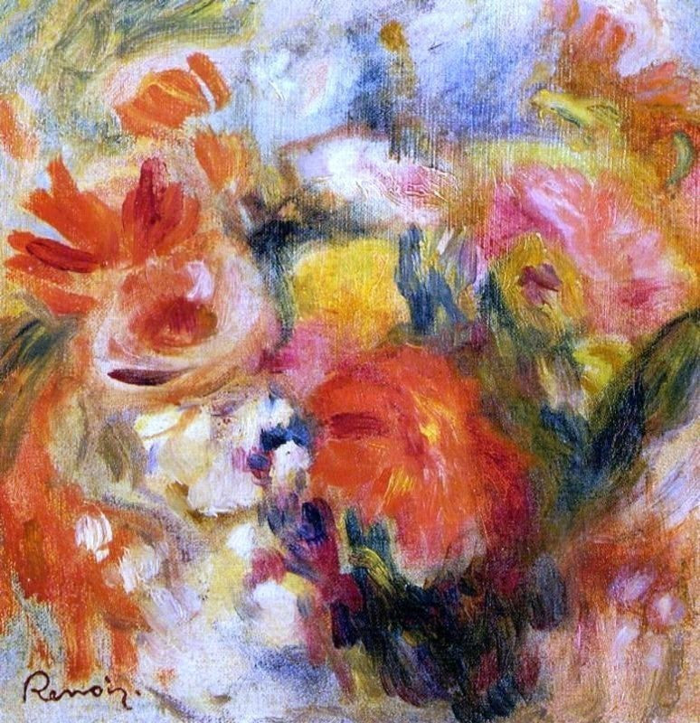 Pierre Auguste Renoir Flower Study Premium Canvas Print