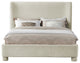 Penny Bed, Cream, Queen, Chenille Fabric
