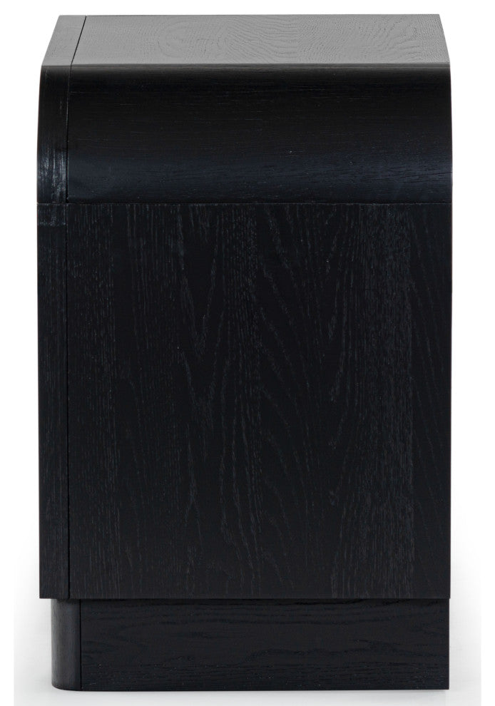 Safavieh Couture Dinah 2 Drawer Wood Nightstand, Black