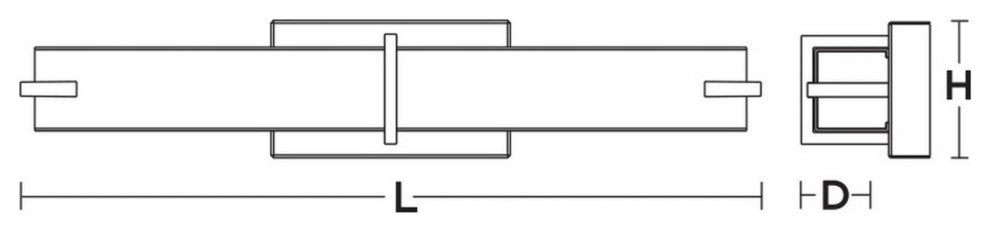 Miller LED Vanity 17W 1700Lm 120V, Satin Nickel