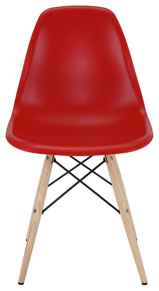 Modern Contemporary Kitchen Dining Side Chair Red