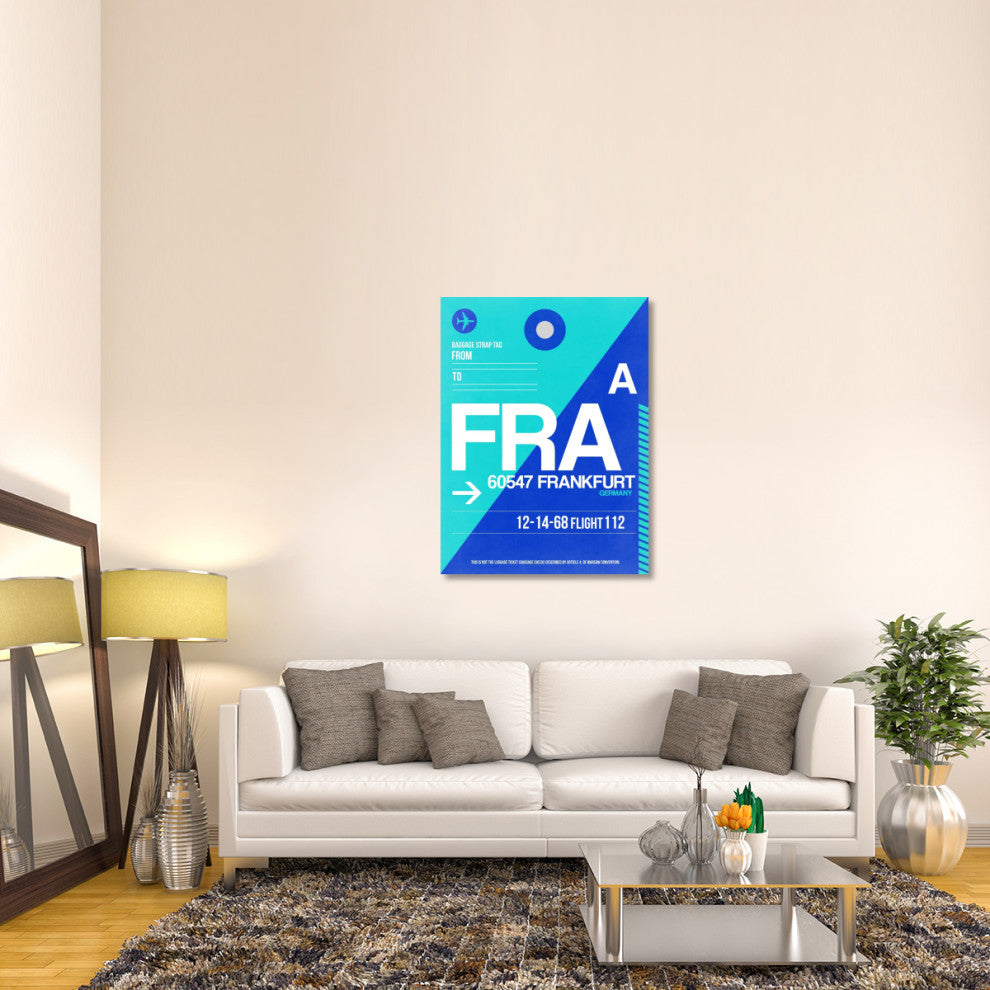 "FRA Frankfurt Luggage Tag 1" Fine Art Print