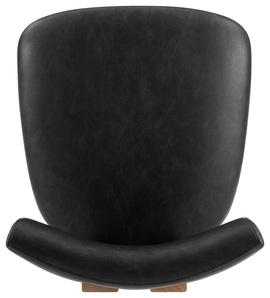 Hailey Dining Side Chair,, Set of 2, Casa Black, Faux Leather