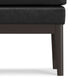 Carlson SOLID HARDWOOD Small Ottoman Bench, Distressed Black