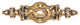 Pembridge Pull Antique Pewter, 24k Satin Gold