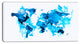 "Blue Ice Map" Canvas Painting