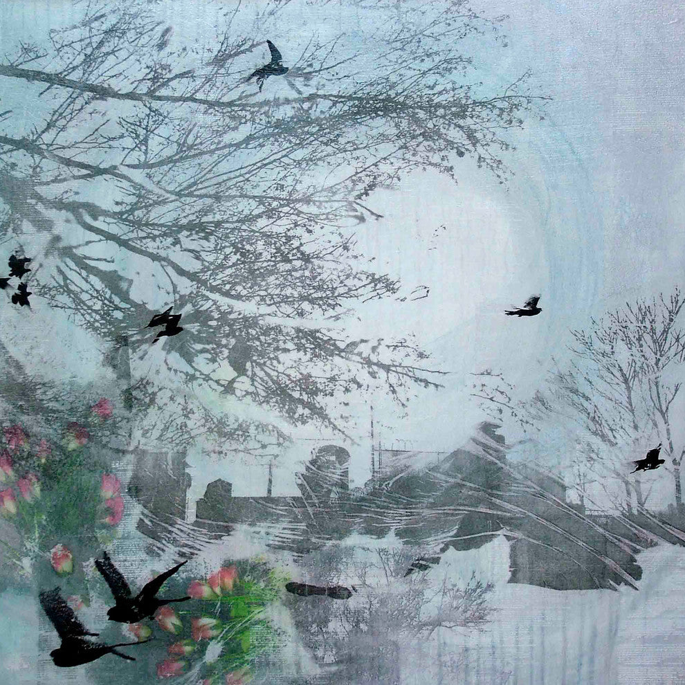 "Tuesday in Blue" Painting Print on Canvas by Tracy Silva Barbosa