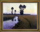 Charles Harold Davis a Path Along The River Framed Premium Canvas Print, 18"x24"