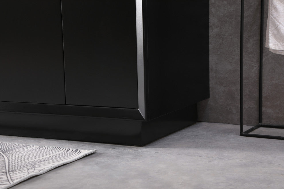 54" SIngle Bathroom Vanity, Black