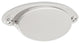 Sumner Street Home Hardware Ovaline Cup Pull, Medium, Polished Nickel