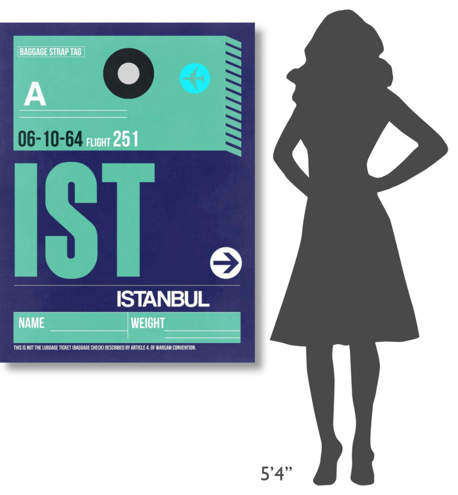 "IST Istanbul Luggage Tag 1" Fine Art Print