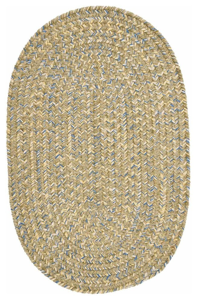 Colonial Mills West Bay WB61 Celery Tweed Kids/Teen Area Rug, Round 10'x10'