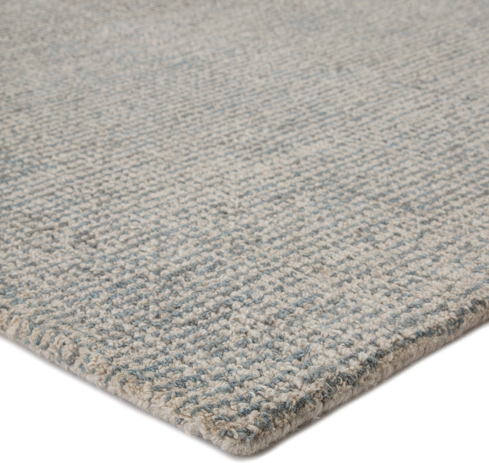 Jaipur Living Oland Handmade Solid White/Light Blue Area Rug, 8'x10'