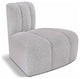 Arc Upholstered Modular Component, Grey, 1-Piece: Reverse Corner, Boucle Fabric