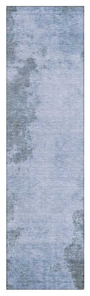 Machine Washable Indoor/Outdoor Chantille ACN1902 Blue 2'3" x 7'6" Runner Rug