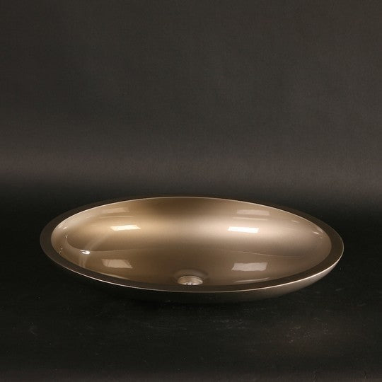 Vetro European Vessel Sink, Platinum