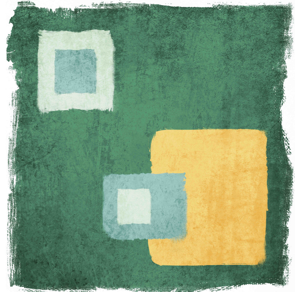 "Green and Yellow" Painting Print on Canvas by Irena Orlov