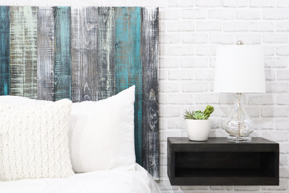 Handcrafted Headboard, Leaner Style, Industrial Mix, Queen