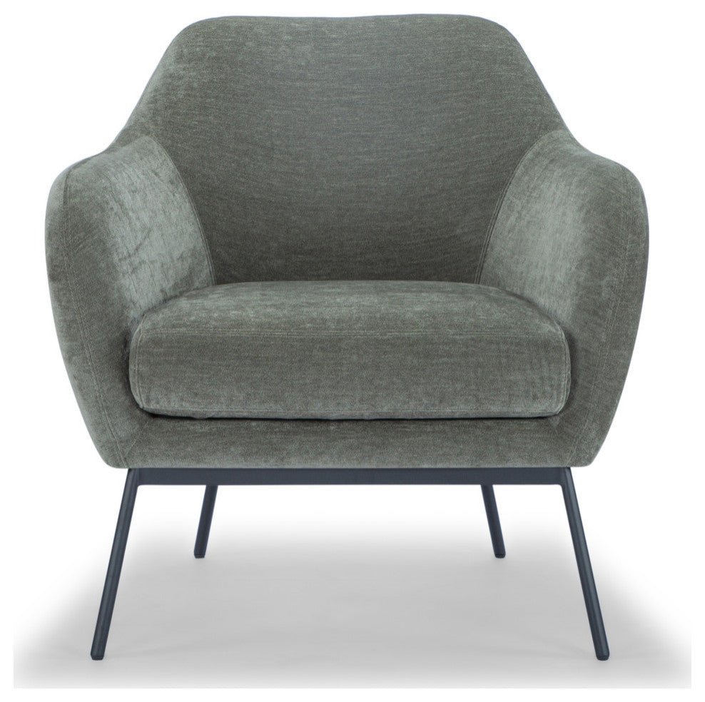 Metro, Zurich Accent Chair, Forest Green
