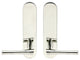 Champagne Lever, Tubular Privacy, 2-3/4" Backset, Polished Stainless Steel