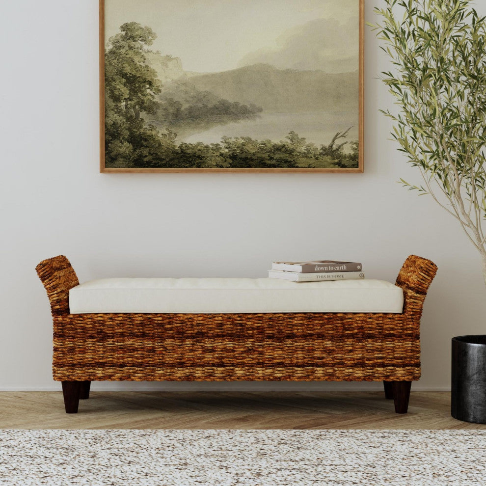 East at Main Cline Brown Abaca Bench
