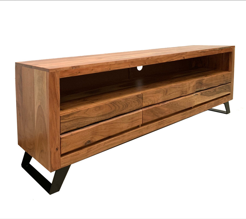 Timbergirl solid acacia wood live edge TV Console