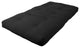 Blazing Needles Renewal 6" Twill Twin Futon Mattress, Black