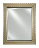 Single Door Medicine Cabinet With Regal Frame, Antique Silver, 20"x26"