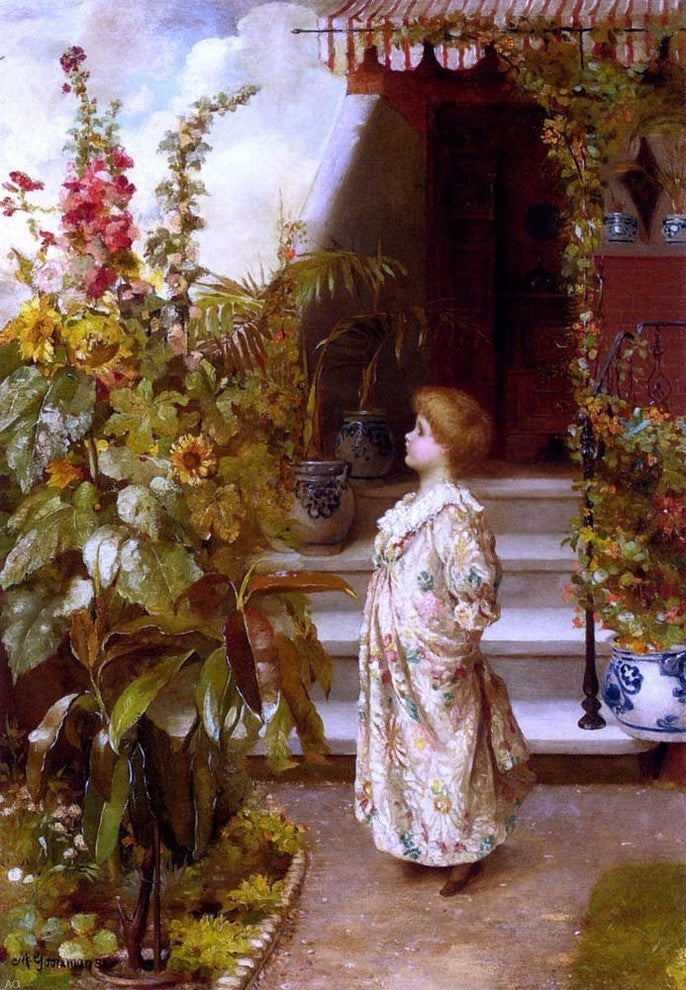 Maude Goodman the Little Flowergirl Premium Canvas Print