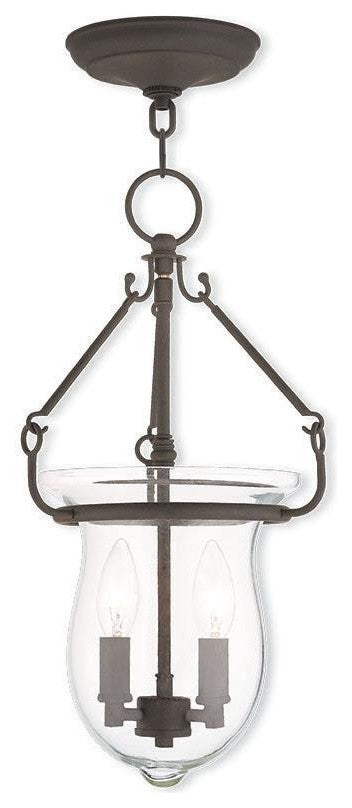Chandelier With Clear Crystals and Handcrafted Off-White Sheer Organza Shade